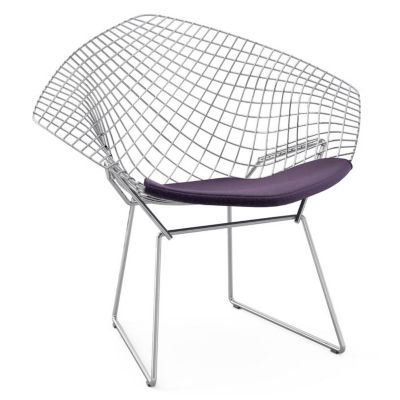 Diamond Lounge Chair with Seat Cushion
