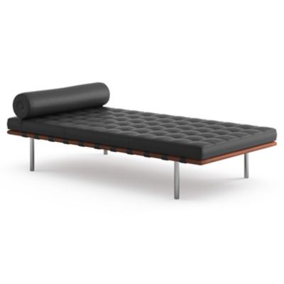 Barcelona Couch with Straps in Matching Leather