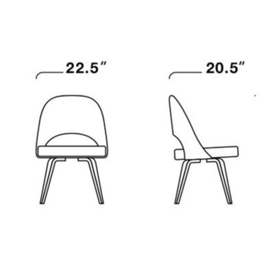 Saarinen Executive Chair With Wood Leg By Knoll At Lumens Com