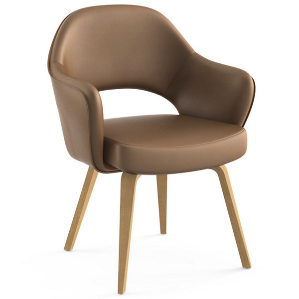 Saarinen Executive Armchair with Wood Leg