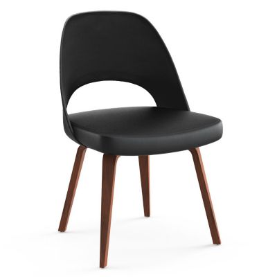 Saarinen Executive Chair Wood Legs, Plastic Back