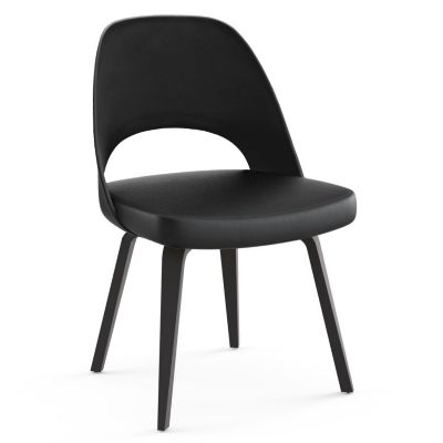 Saarinen Executive Chair Wood Legs, Plastic Back