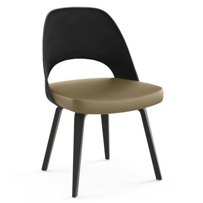 Saarinen Executive Chair Wood Legs, Plastic Back