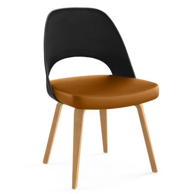 Saarinen Executive Chair Wood Legs, Plastic Back