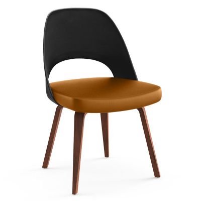 Saarinen Executive Chair Wood Legs, Plastic Back