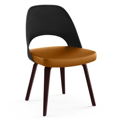 Saarinen Executive Chair Wood Legs, Plastic Back