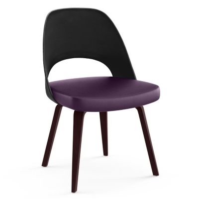 Saarinen Executive Chair Wood Legs, Plastic Back