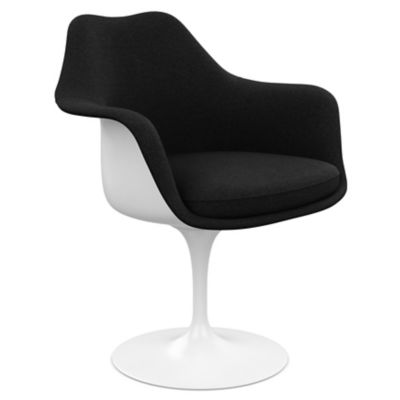 Tulip Armchair (Boucle|Onyx|White w|Full Cover) - OPEN BOX