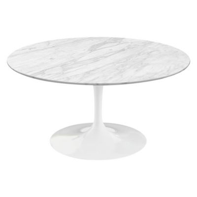 Saarinen Coffee Table (White|White-Grey Marble) - OPEN BOX