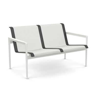 1966 Collection Outdoor Twin Seat Lounge Chair with Arms