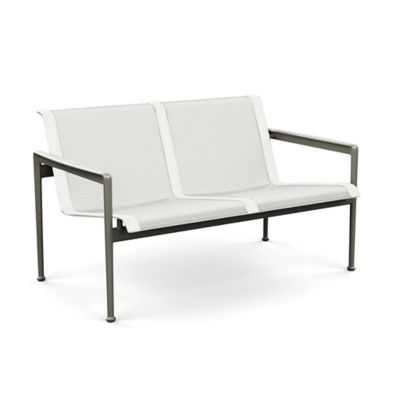 1966 Collection Outdoor Twin Seat Lounge Chair with Arms