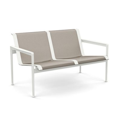 1966 Collection Outdoor Twin Seat Lounge Chair with Arms