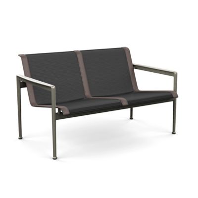 1966 Collection Outdoor Twin Seat Lounge Chair with Arms