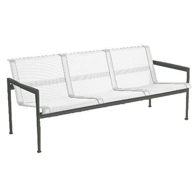 1966 Collection Outdoor Three Seat Lounge Chair with Arms