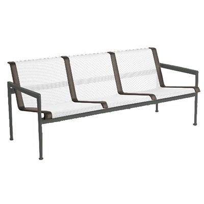 1966 Collection Outdoor Three Seat Lounge Chair with Arms