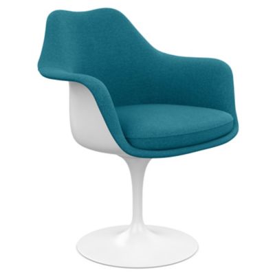 Tulip Armchair (Classic Boucle|White w/Full Cover)-OPEN BOX