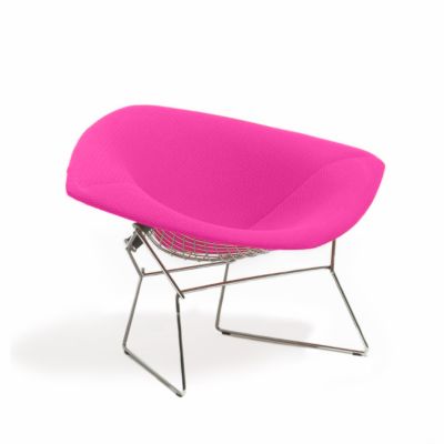 Large Diamond Lounge Chair, Fully Upholstered