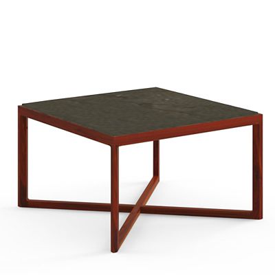 Krusin Square End Table with Marble Table Top