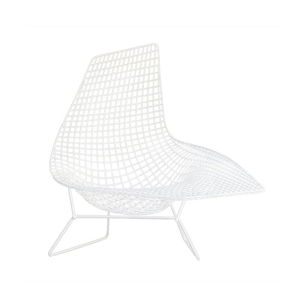 Unupholstered Bertoia Asymmetric Chaise, Outdoor