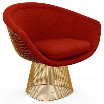 Platner Lounge Chair in Gold