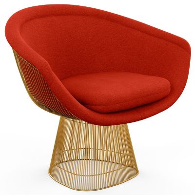 Platner Lounge Chair in Gold