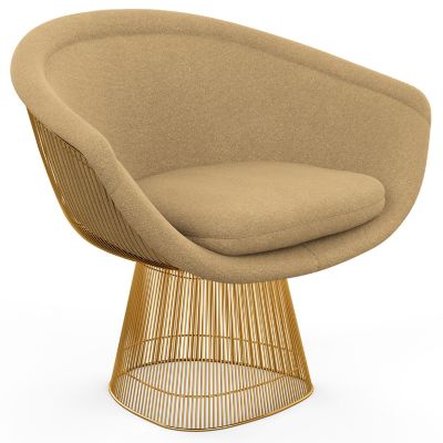 Platner Lounge Chair in Gold