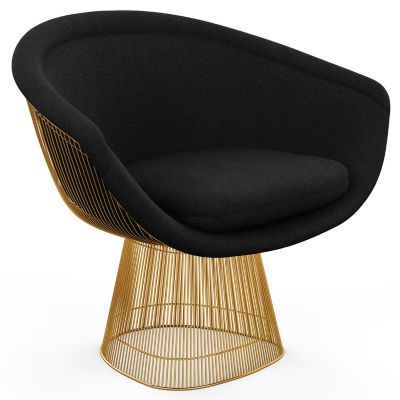 Platner Lounge Chair in Gold