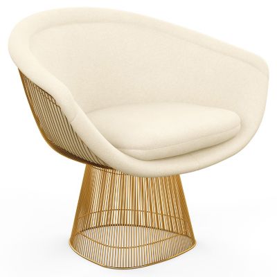 Platner Lounge Chair in Gold