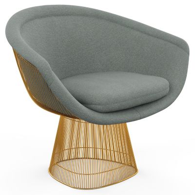 Platner Lounge Chair in Gold