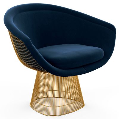 Platner Lounge Chair in Gold