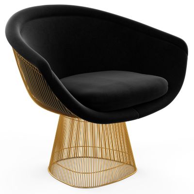 Platner Lounge Chair in Gold