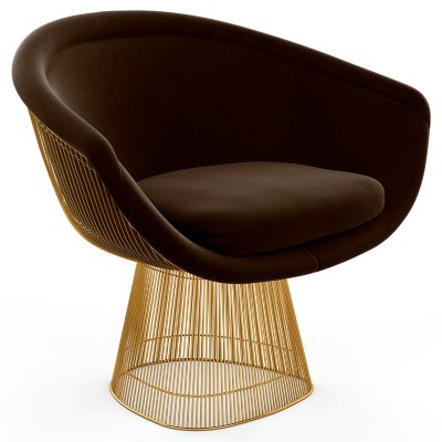 Platner Lounge Chair in Gold