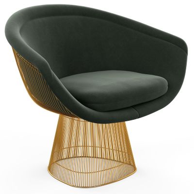 Platner Lounge Chair in Gold