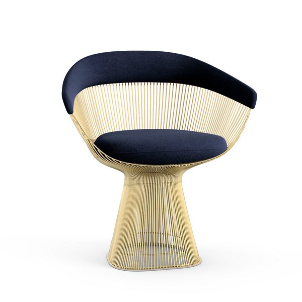 Platner Arm Chair in Gold