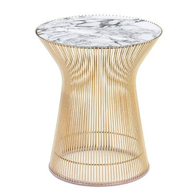 Platner Side Table in Gold
