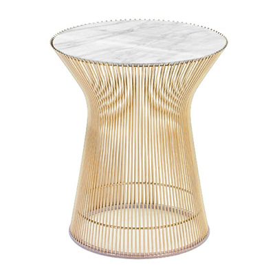 Platner Side Table in Gold