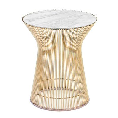 Platner Side Table in Gold