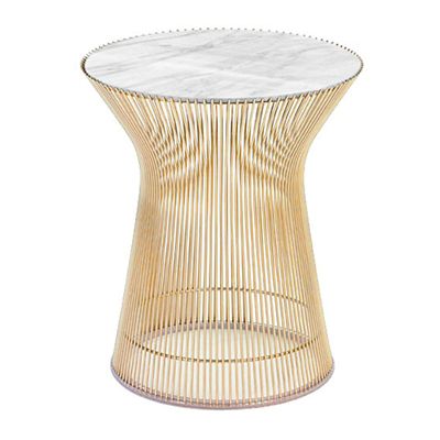 Platner Side Table in Gold