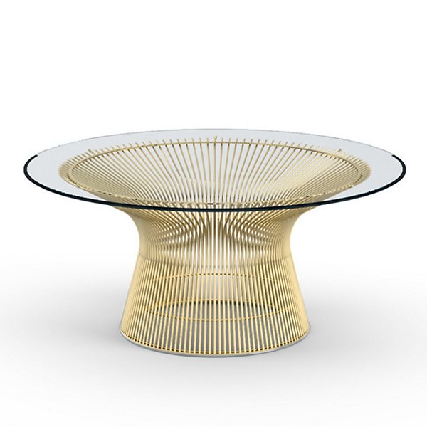 Platner 36 Inch Coffee Table in Gold