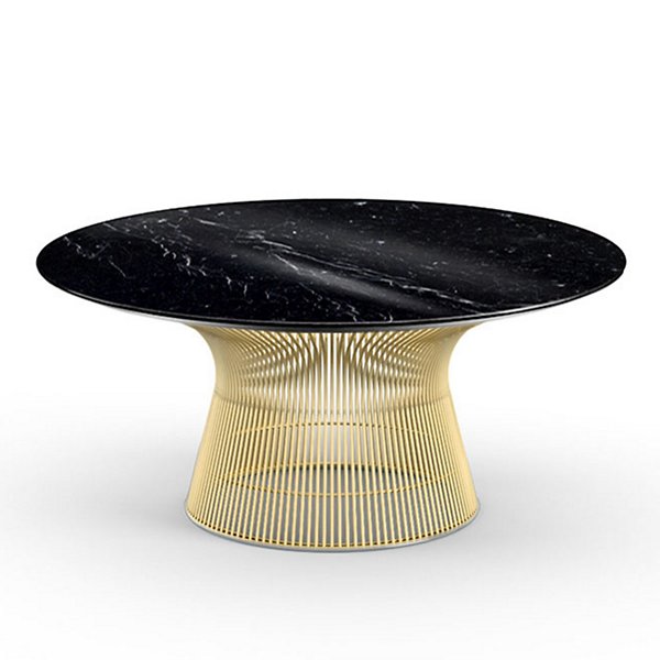 Platner 36 Inch Coffee Table In Gold By, 36 Inch Long Side Table