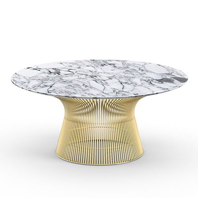Platner 36 Inch Coffee Table in Gold