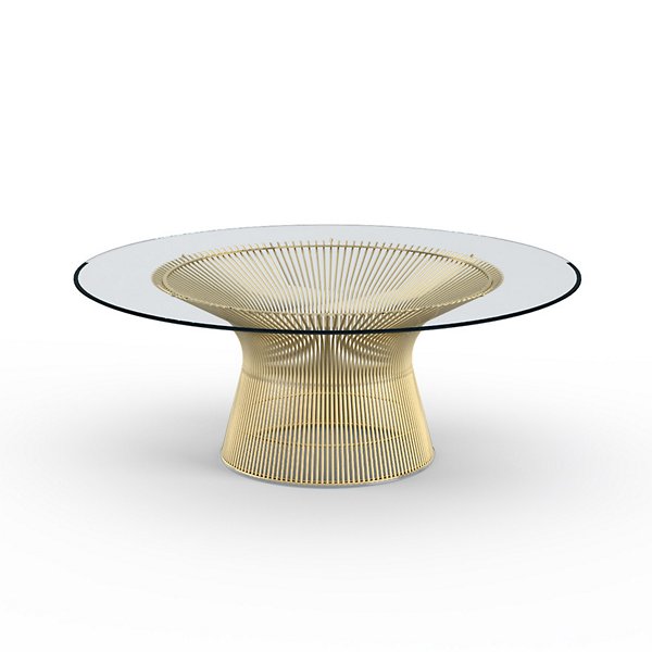 Platner 42 Inch Coffee Table in Gold