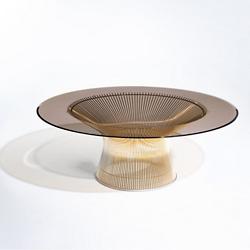 Platner 42 Inch Coffee Table in Gold