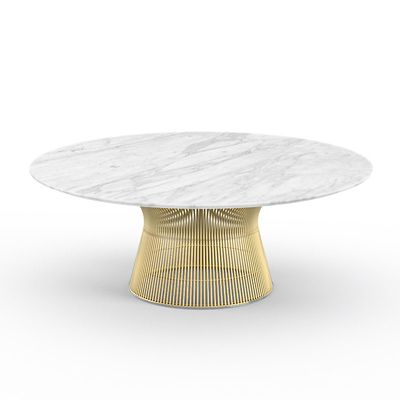 Platner 42 Inch Coffee Table in Gold
