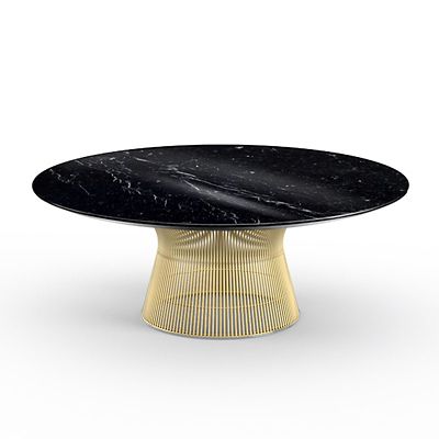 Platner 42 Inch Coffee Table in Gold