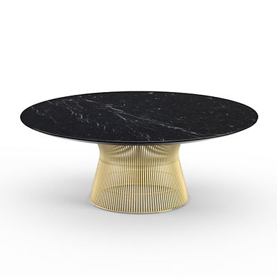 Platner 42 Inch Coffee Table in Gold