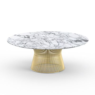 Platner 42 Inch Coffee Table in Gold