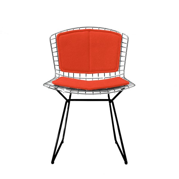 Bertoia Two-Tone Side Chair with Back Pad/Seat Cushion