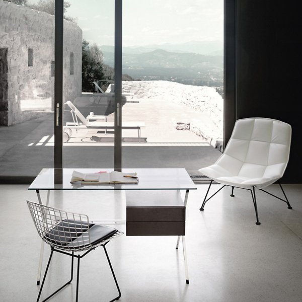 Bertoia Two-Tone Side Chair with Seat Cushion
