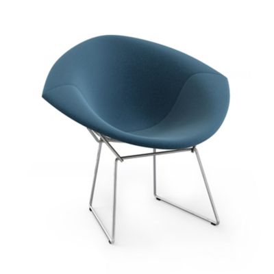 Bertoia Two-Tone Diamond Chair, Fully Upholstered